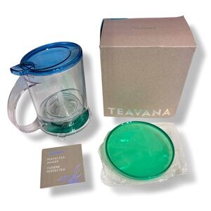 TEAVANA PerfecTea Tea Maker 16 oz, Blue & Green RARE